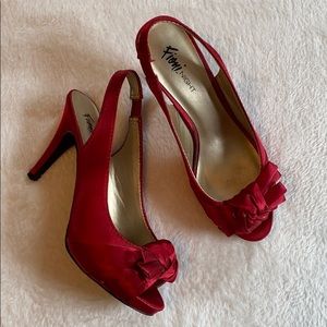 Fioni Night Ruby Red Heels